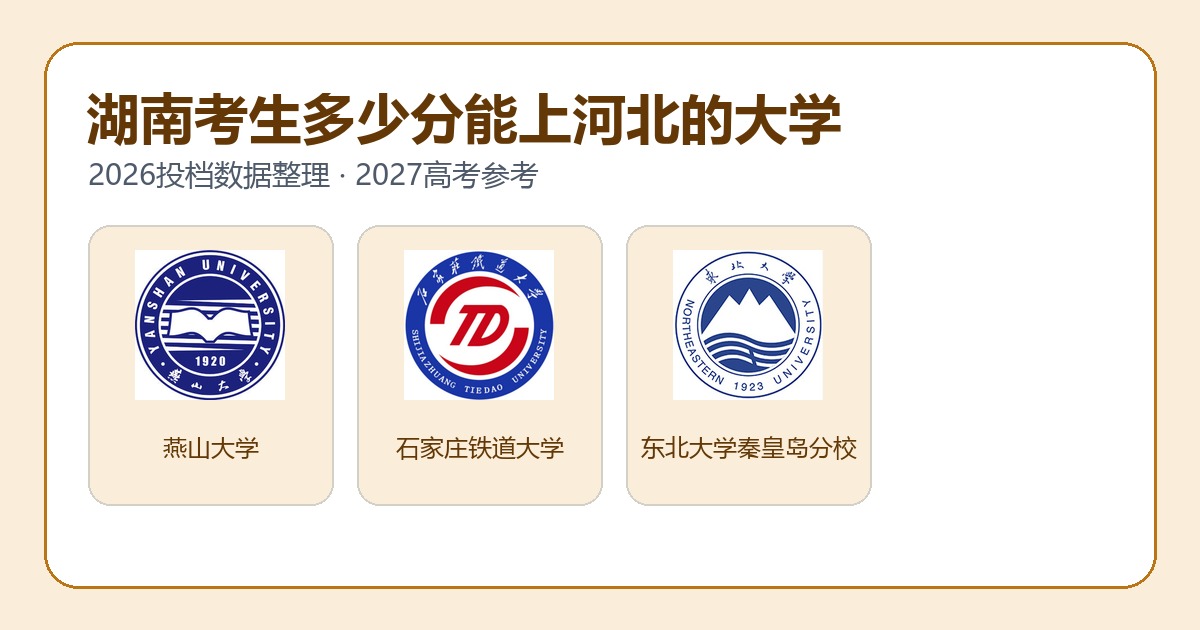 湖南考生报考河北大学2026投档分数参考