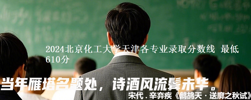 2024北京化工大学在天津各专业录取分数线 最低610分