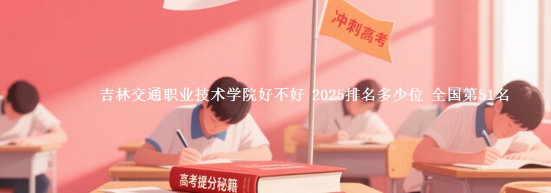 吉林交通职业技术学院好不好 2025排名多少位 全国第51名