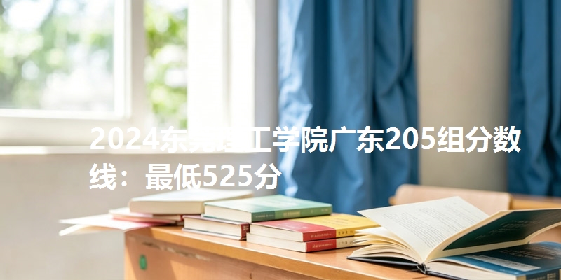 2024东莞理工学院广东205组分数线：最低525分