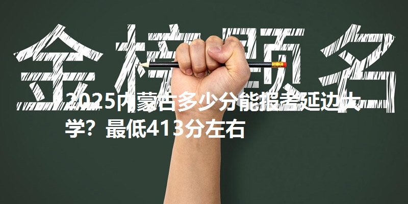 2025内蒙古多少分能报考延边大学?最低413分左右