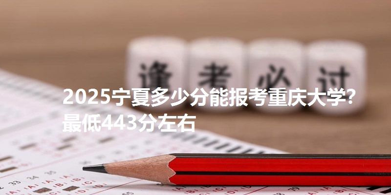 2025宁夏多少分能报考重庆大学?最低443分左右