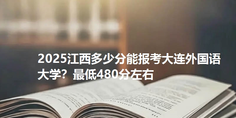 2025江西多少分能报考大连外国语大学?最低480分左右