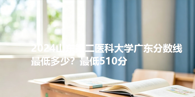 2024山东第二医科大学广东分数线最低多少?最低510分