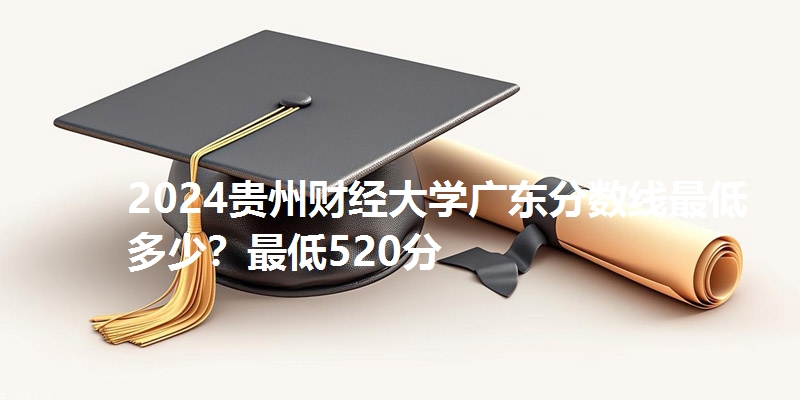 2024贵州财经大学广东分数线最低多少?最低520分