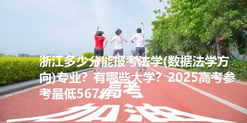浙江多少分能报考法学(数据法学方向)专业?有哪些大学?2025高考参考最低567分