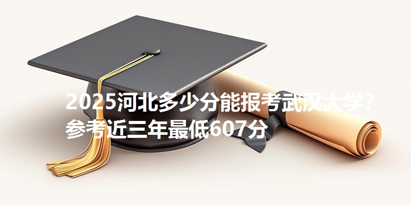 2025河北多少分能报考武汉大学?参考近三年最低607分