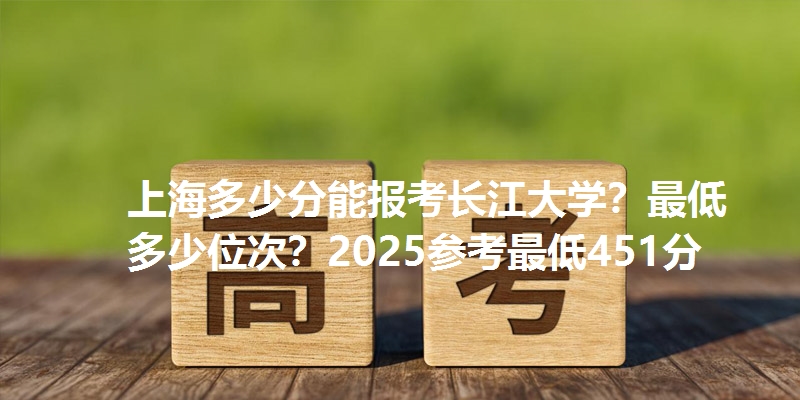 上海多少分能报考长江大学?最低多少位次?2025参考最低451分