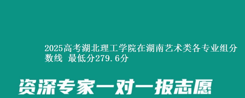 2025年湖北理工学院在湖南艺术类分数线：最低279.6分