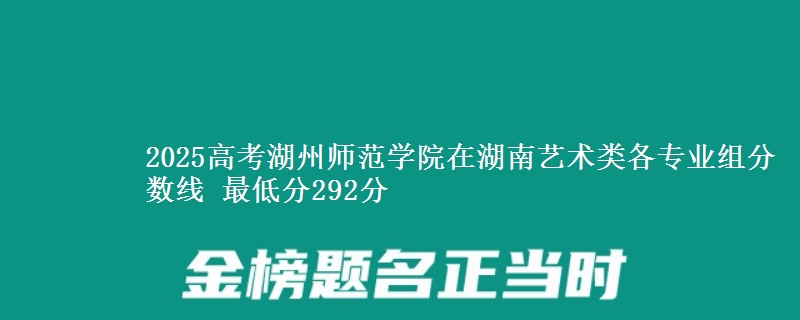 2025年湖州师范学院在湖南艺术类分数线：最低292分