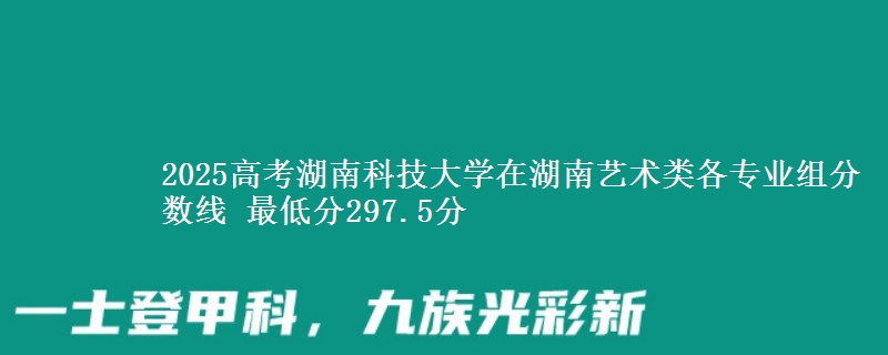 2025年湖南科技大学在湖南艺术类分数线：最低297.5分