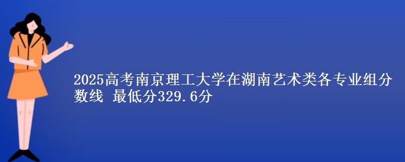 2025年南京理工大学在湖南艺术类各专业组分数线 最低分329.6分