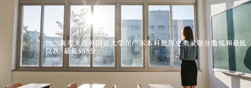 2025年大连外国语大学在广东历史类录取分数线和最低位次 最低553分