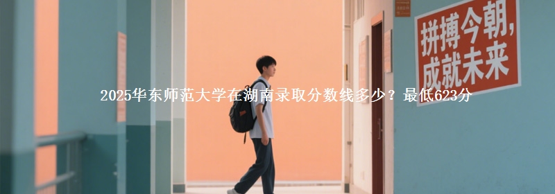 2025华东师范大学在湖南录取分数线多少？最低623分