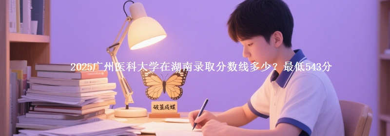 2025广州医科大学在湖南录取分数线多少？最低543分