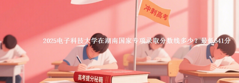 2025电子科技大学在湖南国家专项录取分数线多少？最低641分