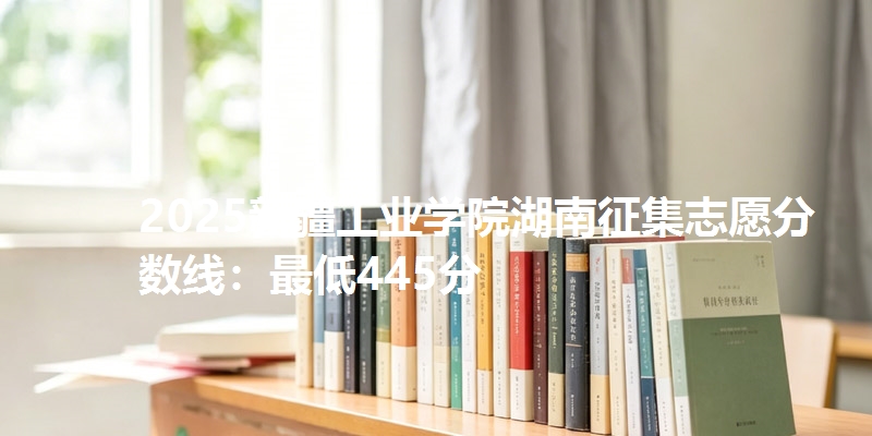 2025新疆工业学院湖南征集志愿分数线:最低445分