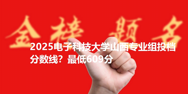 2025电子科技大学山西专业组投档分数线？最低609分