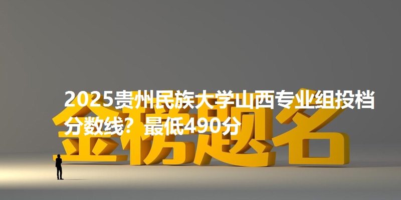 2025贵州民族大学山西专业组投档分数线?最低490分