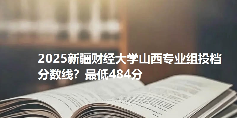 2025新疆财经大学山西专业组投档分数线?最低484分