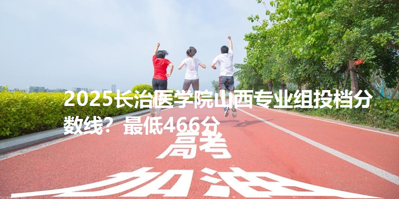 2025长治医学院山西专业组投档分数线?最低466分