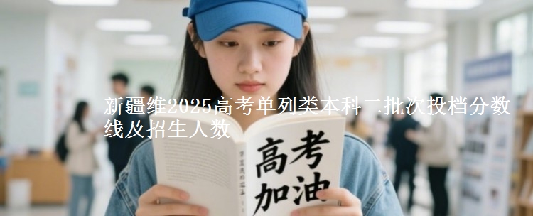 新疆维2025高考单列类本科二批次投档分数线及招生人数