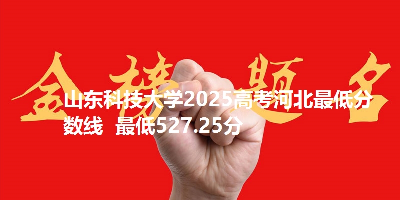 山东科技大学2025高考河北最低分数线  最低527.25分