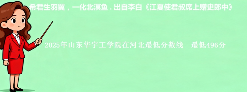2025年山东华宇工学院在河北最低分数线  最低496分
