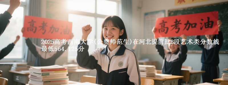 2025高考西南大学(公费师范生)在河北提前批B段艺术类分数线 最低564.125分