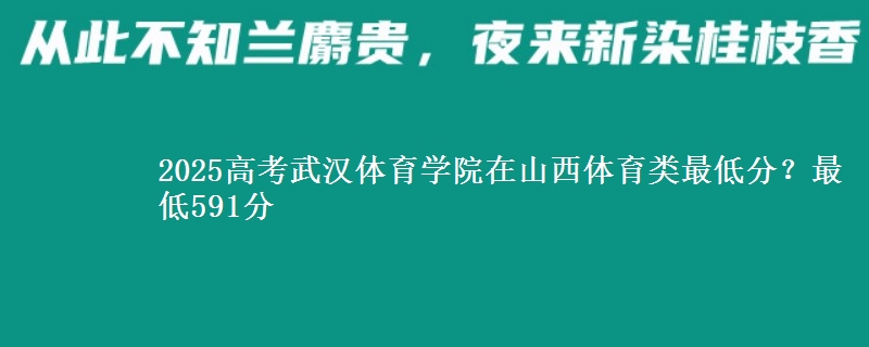 2025高考武汉体育学院在山西体育类最低分?最低591分