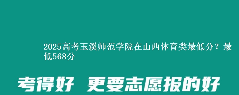 2025高考玉溪师范学院在山西体育类最低分?最低568分