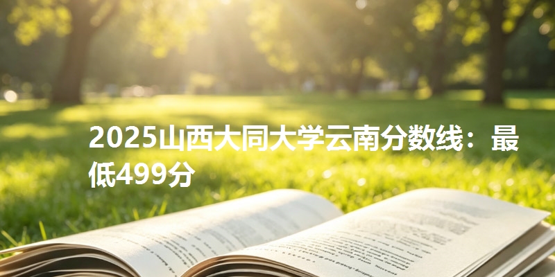 2025山西大同大学云南分数线:最低499分