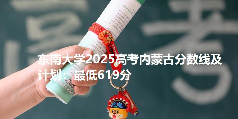 东南大学2025高考内蒙古分数线及计划:最低619分