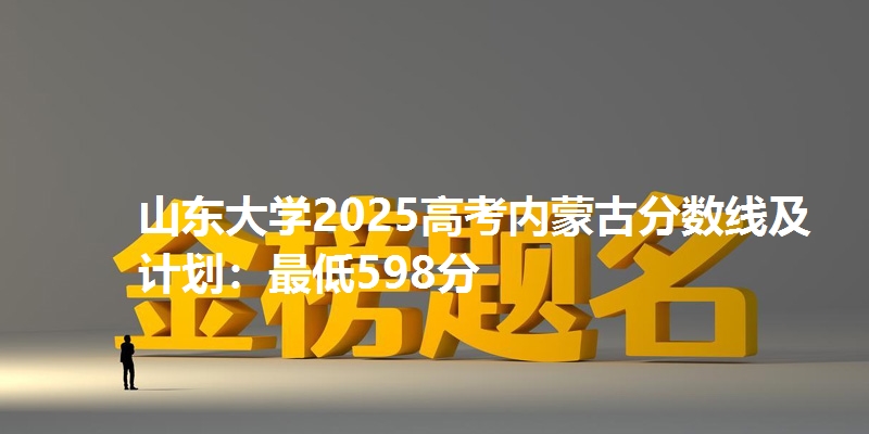 山东大学2025高考内蒙古分数线及计划:最低598分