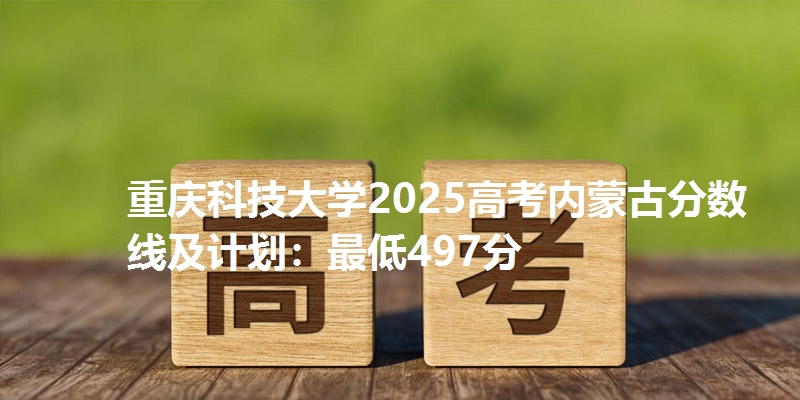 重庆科技大学2025高考内蒙古分数线及计划：最低497分