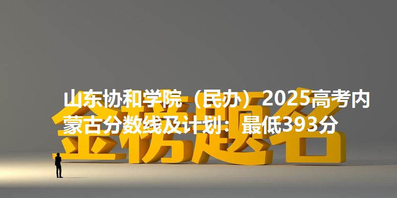 山东协和学院(民办)2025高考内蒙古分数线及计划:最低393分