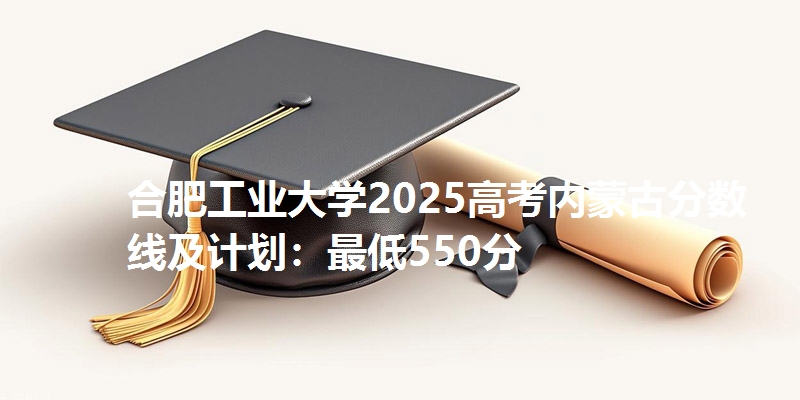 合肥工业大学2025高考内蒙古分数线及计划:最低550分