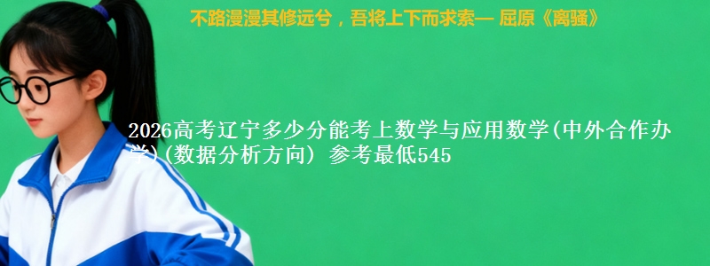 2026高考辽宁多少分能考上数学与应用数学(中外合作办学)(数据分析方向) 参考最低545