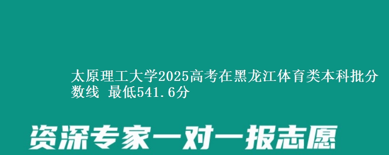 太原理工大学2025高考在黑龙江体育类本科批分数线 最低541.6分