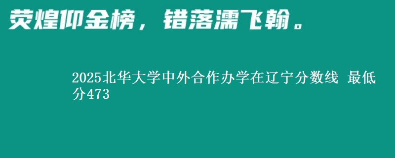 2025北华大学中外合作办学在辽宁分数线 最低分473