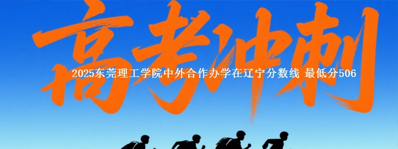 2025东莞理工学院中外合作办学在辽宁分数线 最低分506