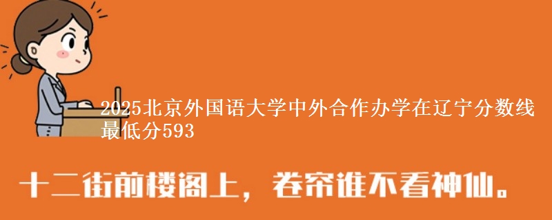 2025北京外国语大学中外合作办学在辽宁分数线 最低分593