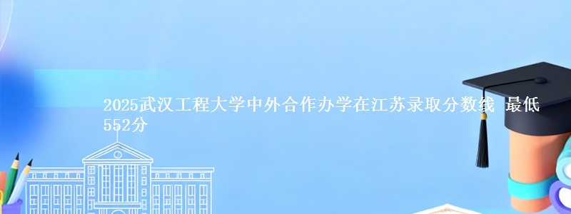 2025武汉工程大学中外合作办学在江苏录取分数线 最低552分
