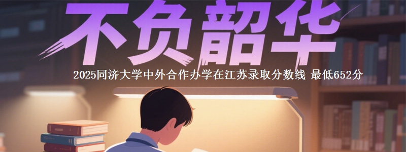 2025同济大学中外合作办学在江苏录取分数线 最低652分