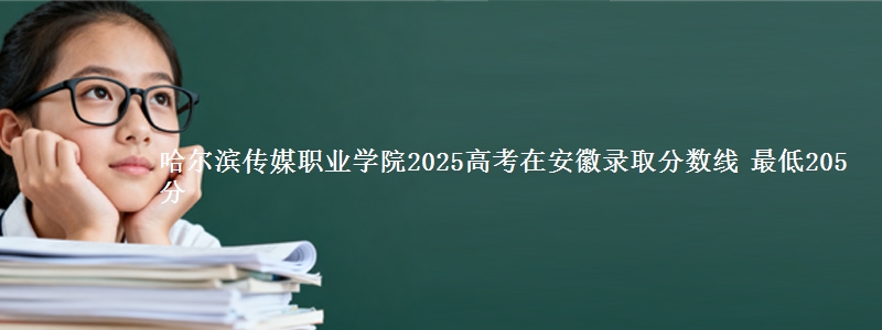 哈尔滨传媒职业学院2025高考在安徽录取分数线 最低205分