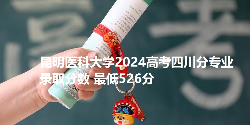 昆明医科大学2024高考四川分专业录取分数 最低526分