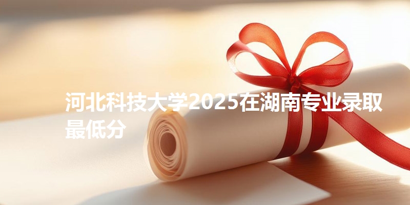 河北科技大学2025在湖南专业录取最低分