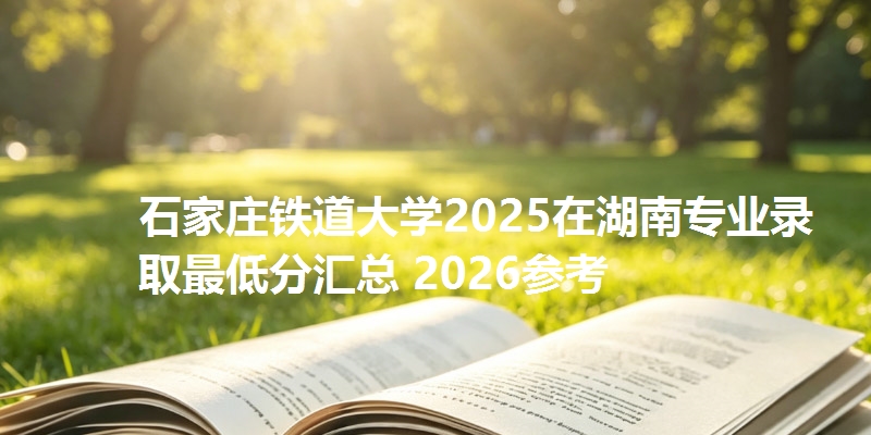 石家庄铁道大学2025在湖南专业录取最低分汇总 2026参考