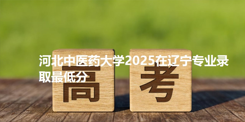 河北中医药大学2025在辽宁专业录取最低分