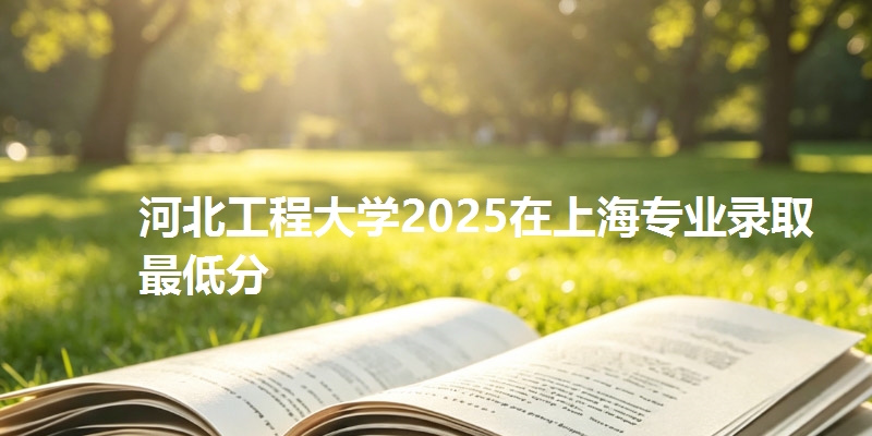河北工程大学2025在上海专业录取最低分
